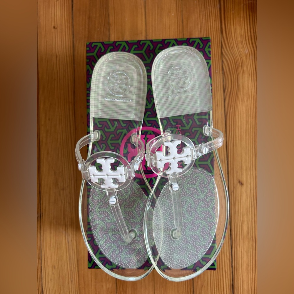 Tory Burch Clear Mini Miller Jelly Sandal